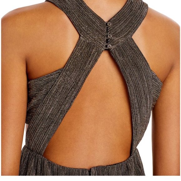 BCBGMaxazria Gown - Metallic Gold Size M - Picture 4 of 6